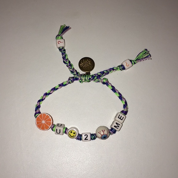 “Orange U Glad 2 See Me” Ceramic Bead Bracelet - Picture 1 of 2